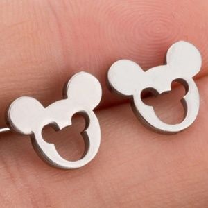 Stud Mickey shape Small earrings/Free shipping